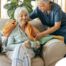 An aide provides home health care support for chronic conditions