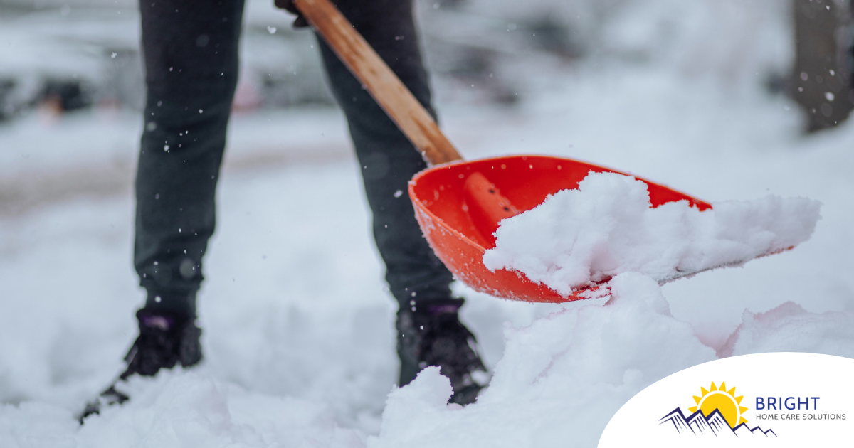 Elderly Home Care Tips include preventing snow and ice buildup